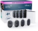 Arlo Ultra 2 &Uuml;berwachungskamera Aussen WLAN, Kabellos, 4er Set, 4K UHD