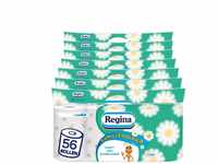 Regina Kamillenpapier 3-lagiges Toilettenpapier | 56 Rollen-Packung (7 x 8