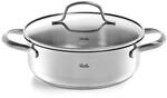Fissler San Francisco Edelstahl-Bratentopf 20 cm (2,1 L) mit Glasdeckel &ndash;...