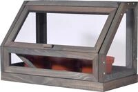 dobar&reg; 29168FSCe Mini Design-Gew&auml;chshaus | Fr&uuml;hbeet aus Massivholz inkl. 3...
