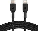 Belkin geflochtenes USB-C-/Lightning-Kabel (iPhone-Kabel zum Schnellladen f&uuml;r das
