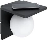 EGLO Wandlampe Ciglie, 1 flammige Wandleuchte, Material: Aluguss, Farbe: Schwarz,