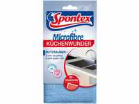 Spontex Microfibre Küchenwunder, 3D Mikrofaser-Pad mit Schwammkern, ideal für...