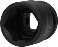 KS Tools 1/2' Sechskant-Kraft-Stecknuss, kurz, 22mm, auf H&auml;nger