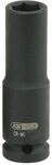 KS Tools 515.1112 1/2" Sechskant-Kraft-Stecknuss, lang, 12mm