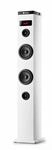 NGS Sky Charm White - 50W Bluetooth Sound Tower mit Fernbedienung, Optischem Eingang,
