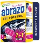 abrazo Grill Power-Pads - 3 Grillreiniger, Fettl&ouml;ser mit antibakterieller Seife,
