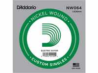 D'Addario NW064 Nickel-Einzelsaite für Gitarren 064' (7th - 8th)