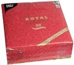 Papstar, 50 Servietten "ROYAL Collection" 1/4-Falz 40 cm x 40 cm bordeaux...