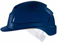 Uvex Pheos B Schutzhelm - Belüfteter Arbeitshelm für die Baustelle - Blau Blau