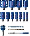 Bosch 11x EXPERT Construction Material Lochs&auml;ge Set (f&uuml;r Weichholz, Grobspanplatte,