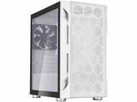 Silverstone SST-FAH1MW-G - Fara H1M Micro-ATX Gaming Computer Chassis, Weiss