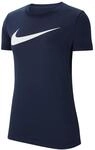 Nike Damen W Nk Df Park20 Tee Hbr T-Shirt, Obsidian/White, M EU