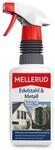 MELLERUD Edelstahl & Metall Reiniger | 1 x 0,5 l | Wirkungsvolles Spray gegen Fett,