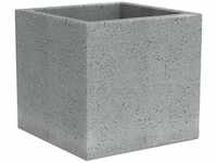 Scheurich C-Cube, Pflanzgefäß aus Kunststoff, Stony Grey, 40 cm lang, 40 cm...