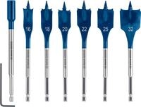 Bosch 7x EXPERT Self Cut Speed Flachfr&auml;sbohrer-Sets (f&uuml;r Weichholz,...