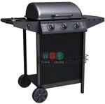 tepro Gasgrill Hampton 3, 3 Brenner mit je ca. 2,9 kW Leistung, 1 Seitenbrenner...