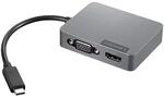 Lenovo USB-C Travel Hub Gen 2, Grau, 4X91A30366