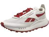 Reebok Unisex CL Legacy Sneakers, FTWR White/Flash red/FTWR White, 36 EU