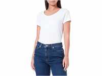ONLY Damen T-Shirt Onllive Love Life Basic Damenshirt 15205059 White M