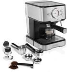 Princess Espressomaschine 249412, 1100 Watt, 1.5 Liter, gemahlener Kaffee, 3...