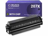 BLACK POINT [MIT CHIP Toner Kompatibel zu HP W2210X Schwarz HP 207X 207A für HP