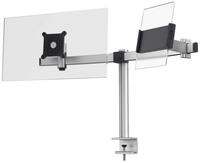 Durable Tischhalter f&uuml;r 1 Monitor 21-27" und 1 Tablet 7-13", mit Tischklemme,...