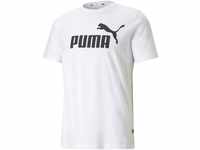 PUMA Herren Ess logo te T shirt, Puma White, L EU