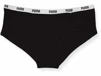 PUMA Damen Puma Iconic Women's Underwear (2 Pack) Hipster Panties, Black, L EU