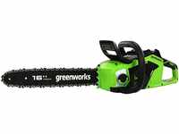 Greenworks GD40CS18 Akku Kettensäge mit bürstenlosem Motor, 40 cm...