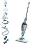 BLACK+DECKER 2-in-1 Dampfmopp mit SteaMitt Handreiniger Handschuh und 11