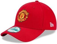 New Era Curved Brim Cap Manchester United Fc &mdash; Rot, One Size, 100% Baumwolle gewebt