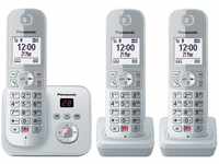 Panasonic KX-TG6863GS Schnurlostelefon mit 3 Mobilteilen und Anrufbeantworter...