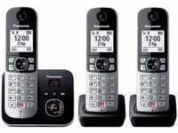 Panasonic KX-TG6863GS Schnurlostelefon mit 3 Mobilteilen und Anrufbeantworter...