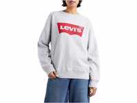 Levi's Damen Graphic Standard Crewneck Pullover Sweatshirt, Grey Heather, XXS