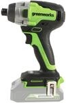 Greenworks GD24ID3 Akku Schlagschrauber mit b&uuml;rstenlosem Motor, 2800 rpm, 4000...