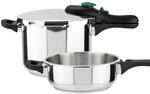 Magefesa DYNAMIC - Schnellkochtopf 3 + 6L, Edelstahl 18/10, 5 Sicherheitssysteme,