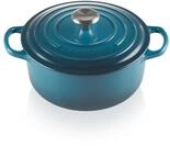 Le Creuset Signature Gusseisen-Br&auml;ter mit Deckel, &Oslash; 20 cm, Rund, F&uuml;r alle