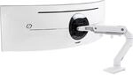 ERGOTRON HX Monitor Arm mit HD-Gelenk in Wei&szlig;, Tischhalterung mit patentierter