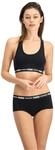 PUMA Womens Iconic Racerback Damen-Top Sports Bra, Schwarz, M, 604022001