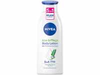 NIVEA Aloe & Pflege Body Lotion (400 ml), Körpercreme für trockene Haut mit...