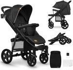 Lionelo Annet Plus Buggy Kinderwagen ab Geburt bis 22 kg, Liegefunktion flach,