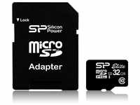 Silicon Power SP032GBSTHBU1V10-SP Class 10 Micro SDHC 32GB Speicherkarte