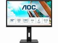AOC Q32P2CA - 32 Zoll QHD USB-C Docking Monitor, höhenverstellbar (2560x1440,...