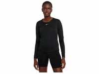 Nike Damen One Df Ls Std Sweatshirt, Black/White, XS