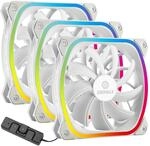ENERMAX SquA RGB PWM 120 mm ARGB PC-L&uuml;fter mit RGB-Steuerbox 3 St&uuml;ck&ndash; Lufteinlass