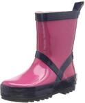 Playshoes Gummistiefel Unisex Kinder Regenstiefel, Pink Marine, 32/33 EU