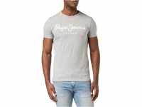 Pepe Jeans Herren Original Stretch N T-shirt, Grau (Grey Marl), M