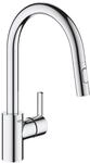 GROHE Feel, K&uuml;chenarmatur 2 Strahlarten (Wasserhahn K&uuml;che mit ausziehbarer...