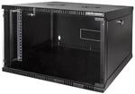Logilink W06A40B ECO Wandschrank 6HE (400mm Tiefe), Flat Pack (unmontiert),...